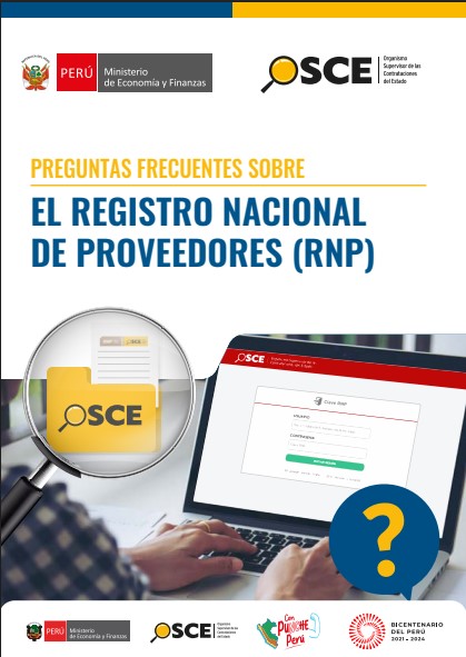 Portada de Preguntas frecuentes sobre el Registro Nacional de Proveedores (RNP)