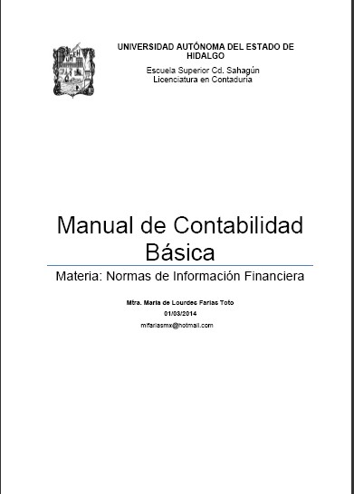 Portada de Manual de contabilidad básica