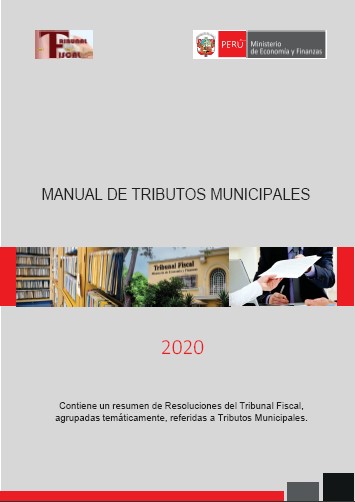 Portada de Manual de tributos municipales