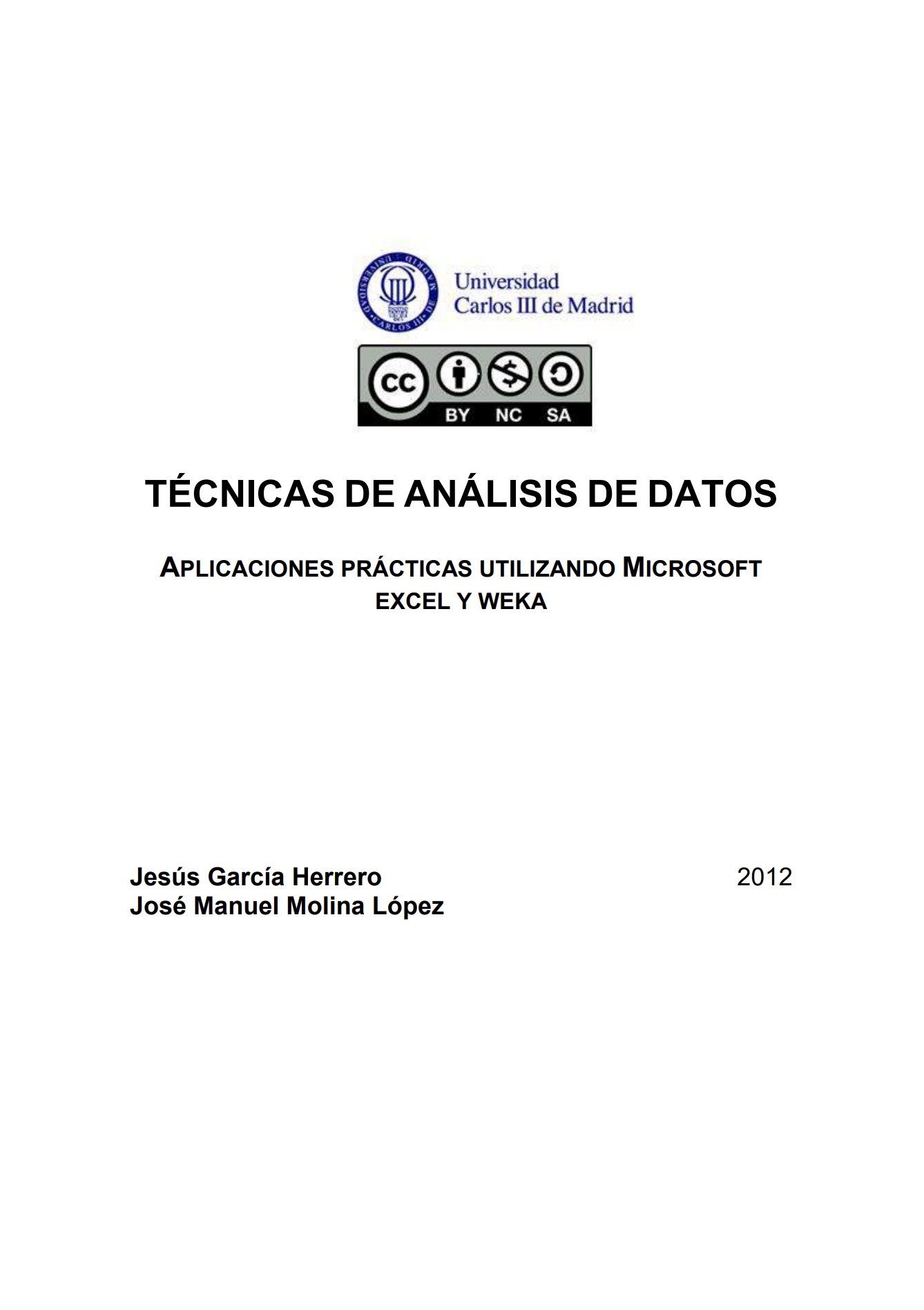 Portada de Técnicas de Análisis de Datos