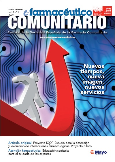 Portada de Revista de Sociedad Española de la Farmacia Comunitaria