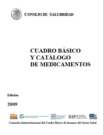 Portada de Cuadro básico y catálogo de medicamentos