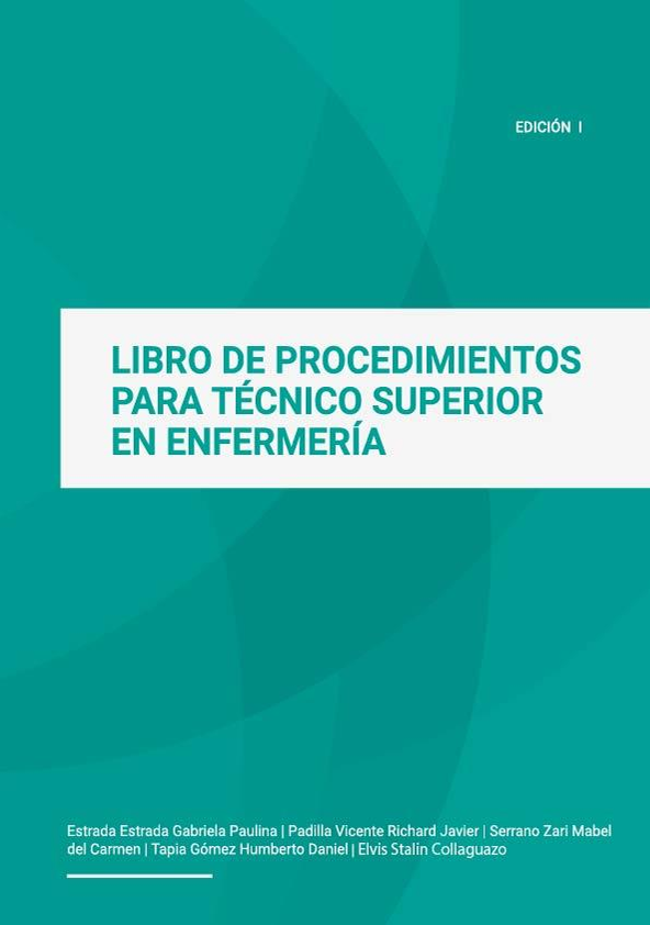 Portada de LIBRO DE PROCEDIMIENTOS PARA TÉCNICO SUPERIOR EN ENFERMERÍA