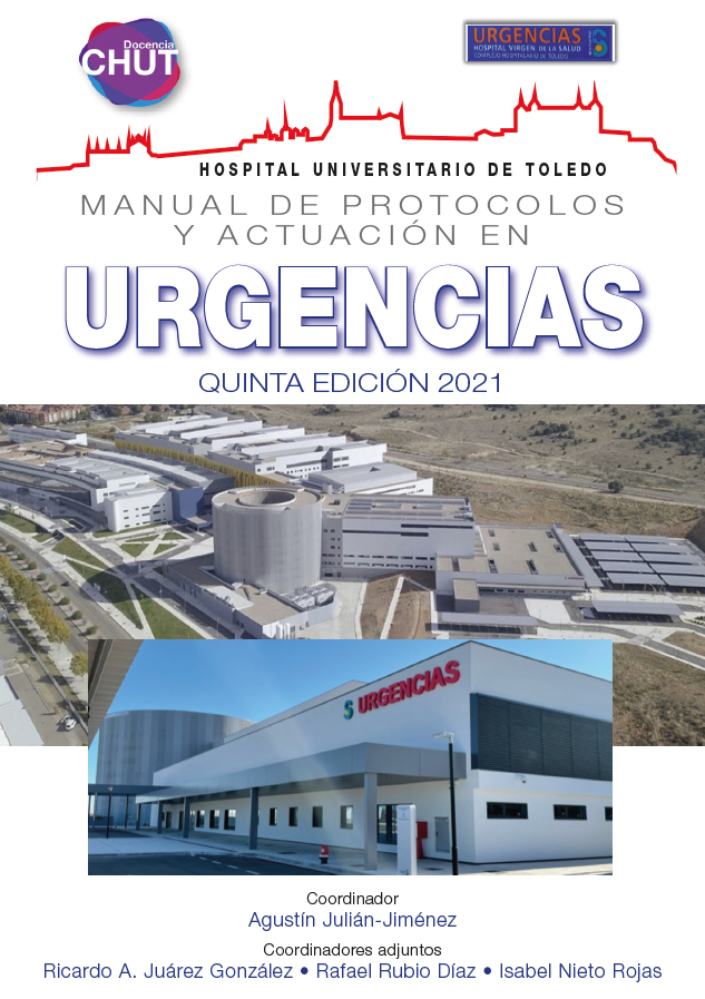 Portada de MANUAL DE PROTOCOLOS Y ACTUACIÓN EN URGENCIAS
