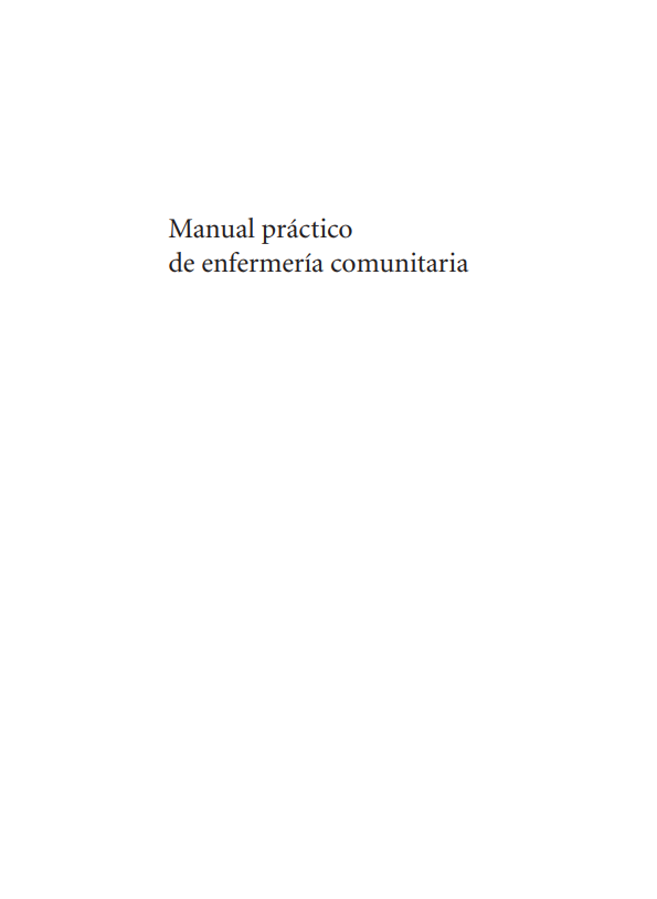 Portada de Manual práctico de enfermería comunitaria