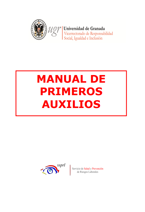 Portada de MANUAL DE PRIMEROS AUXILIOS