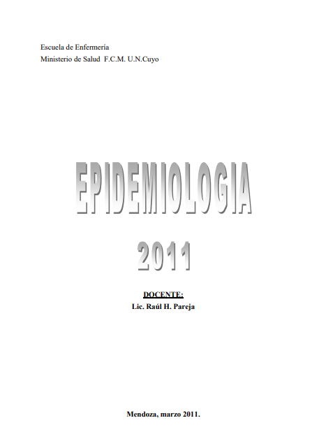 Portada de EPIDEMIOLOGÍA