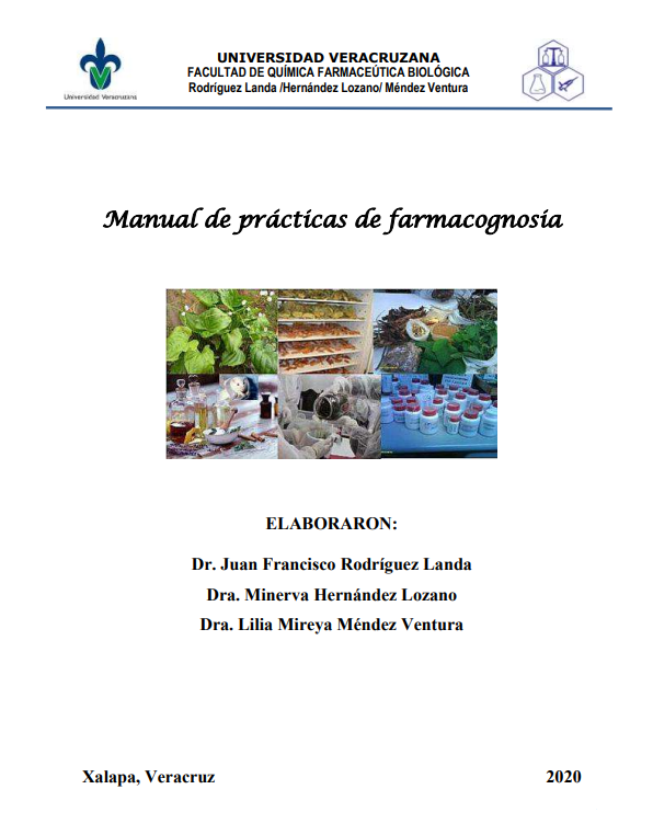 Portada de Manual de prácticas de farmacognosia