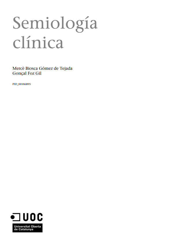 Portada de Semiología Clínica