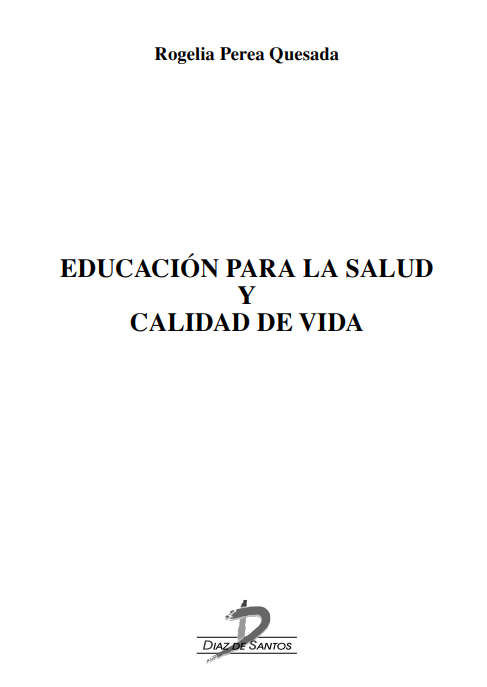 Portada de EDUCACIÓN PARA LA SALUD Y CALIDAD DE VIDA