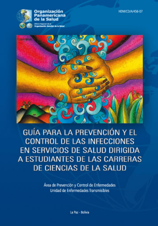 Portada de GUÍA PARA LA PREVENCIÓN Y EL CONTROL DE LAS INFECCIONES EN SERVICIOS DE SALUD