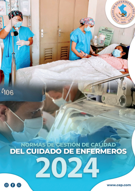 Portada de NORMAS DE GESTIÓN DE CALIDAD DEL CUIDADO DE ENFERMEROS