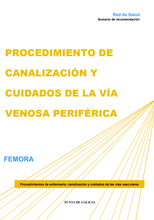 Portada de PROCEDIMIENTO DE CANALIZACIÓN Y CUIDADOS DE LA VÍA VENOSA PERIFÉRICA