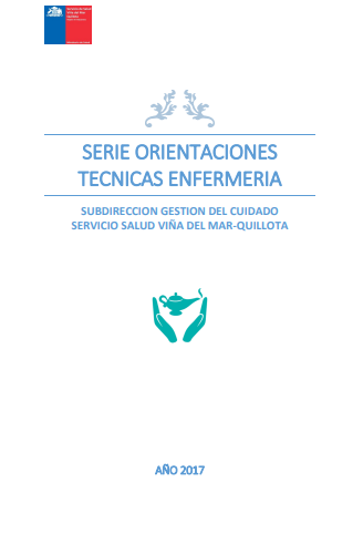 Portada de SERIE ORIENTACIONES TÉCNICAS ENFERMERÍA