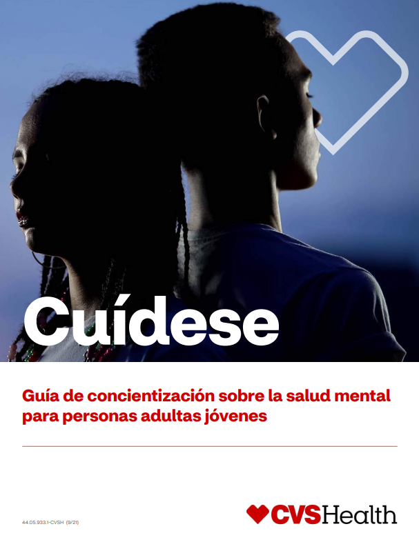 Portada de Guía de concientización sobre la salud mental para personas adultas jóvenes