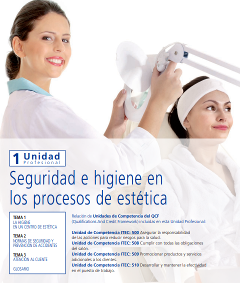 Portada de Seguridad e higiene en los procesos de estética