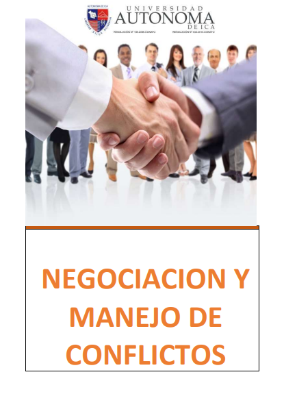 Portada de NEGOCIACIÓN Y MANEJO DE CONFLICTOS