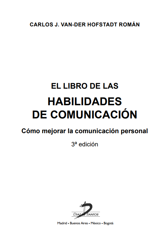 Portada de EL LIBRO DE LAS HABILIDADES DE COMUNICACIÓN 