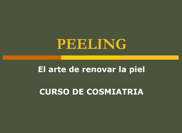 Portada de PEELING: El arte de renovar la piel 