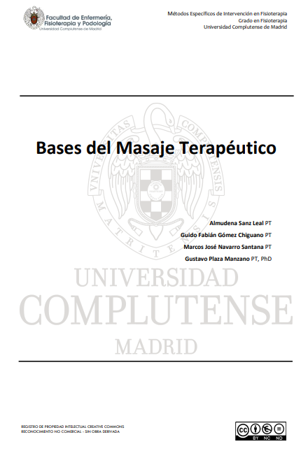 Portada de Bases del Masaje Terapéutico