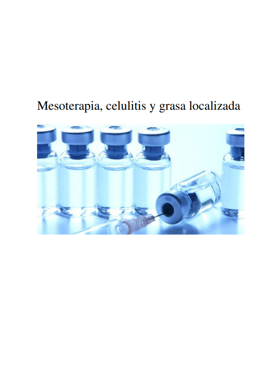 Portada de Mesoterapia, celulitis y grasa localizada