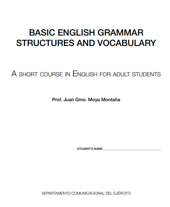 Portada de Un curso breve de inglés para estudiantes adultos