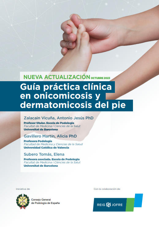 Portada de Guía práctica clínica en onicomicosis y dermatomicosis del pie