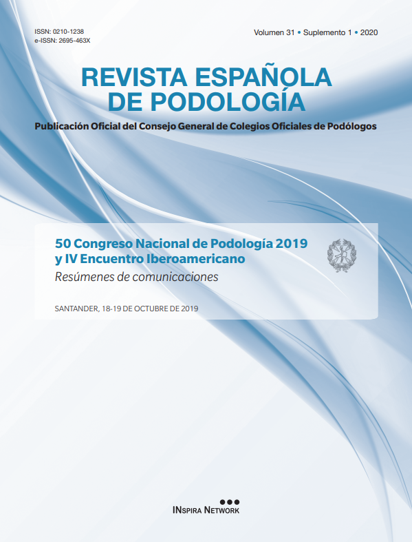 Portada de REVISTA ESPAÑOLA DE PODOLOGÍA