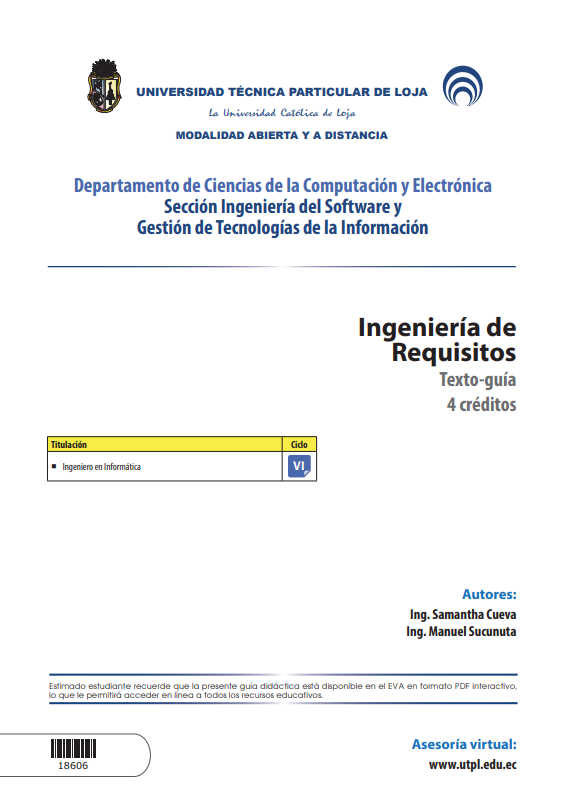 Portada de Ingeniería de Requisitos