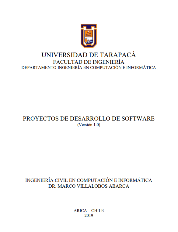 Portada de PROYECTOS DE DESARROLLO DE SOFTWARE