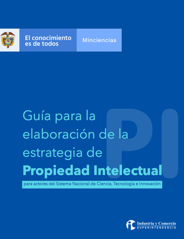 Portada de Guía para la elaboración de la estrategia de Propiedad Intelectual 