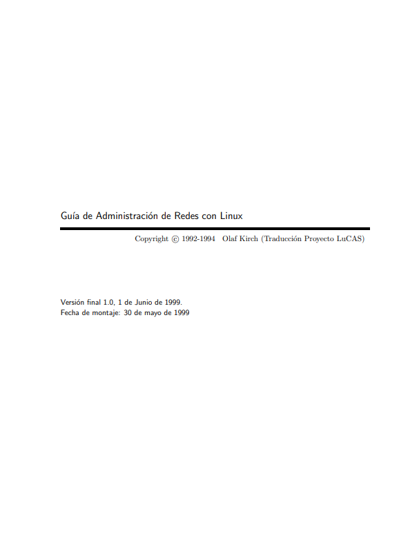 Portada de Guía de Administración de Redes con Linux