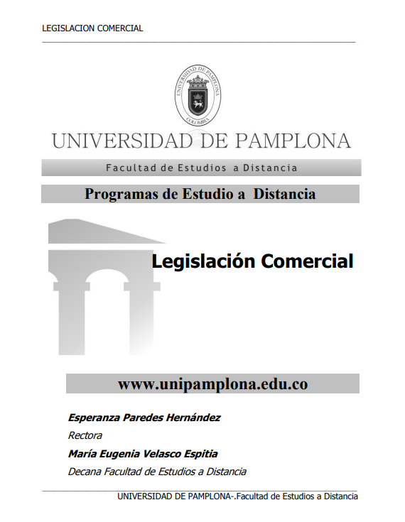 Portada de Legislación Comercial