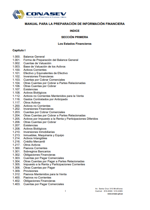 Portada de MANUAL PARA LA PREPARACIÓN DE INFORMACIÓN FINANCIERA