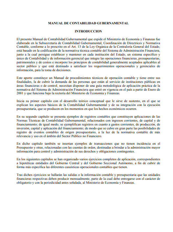 Portada de MANUAL DE CONTABILIDAD GUBERNAMENTAL