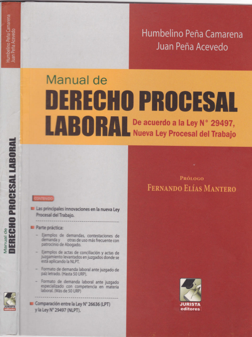 Portada de MANUAL DE DERECHO PROCESAL LABORAL 