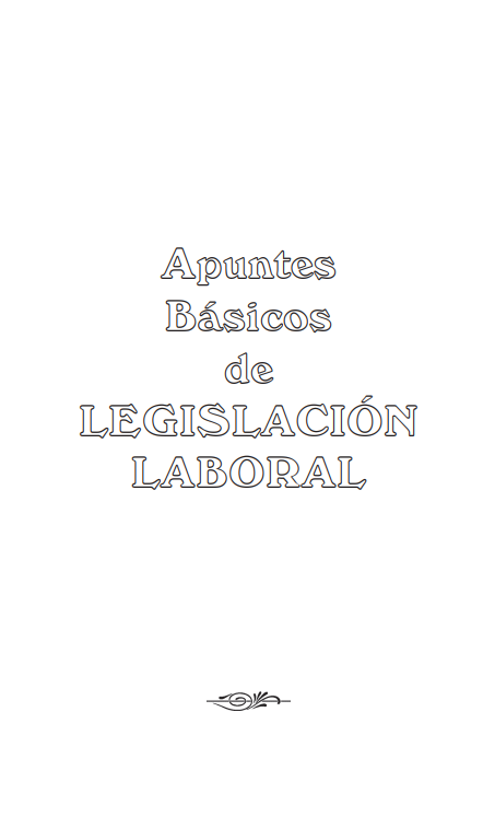 Portada de Apuntes básicos de Legislación Laboral