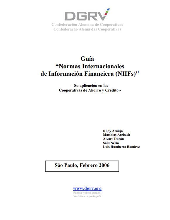 Portada de Normas Internacionales de Información Financiera (NIIFs)