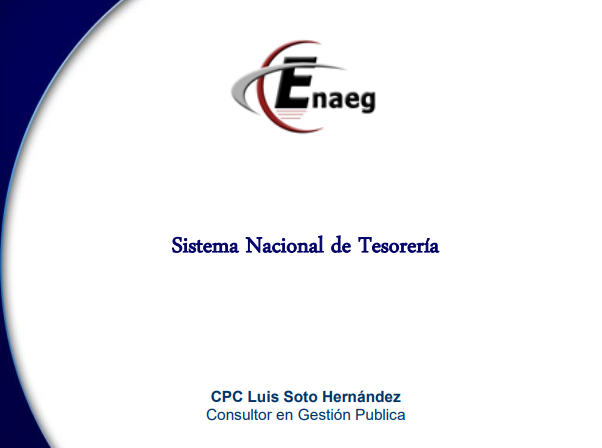 Portada de Sistema Nacional de Tesorería
