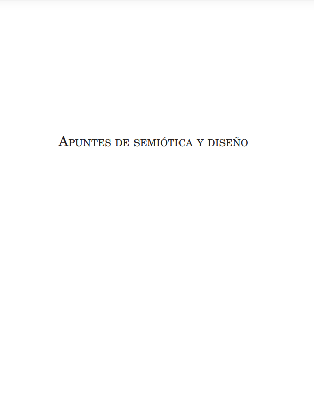 APUNTES DE SEMIÓTICA Y DISEÑO