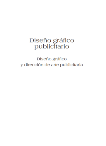 Diseño gráfico publicitario