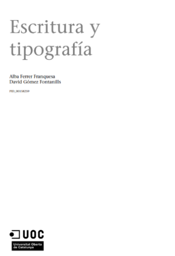 Escritura y tipografía
