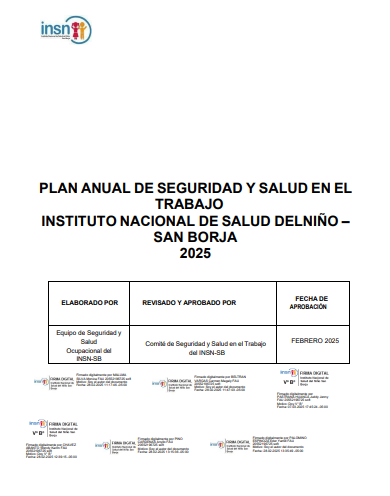Plan Anual de Seguridad y Salud en el Trabajo 2025