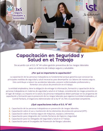 Capacitación en Seguridad y Salud en el Trabajo
