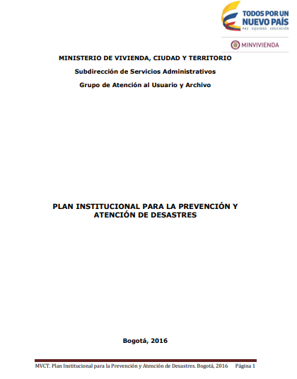 Plan de Atención y Prevención de Desastres