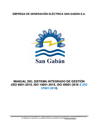 Manual del Sistema de Gestión Integrado ISO 9001, ISO 14001, ISO 45001 e ISO 37001