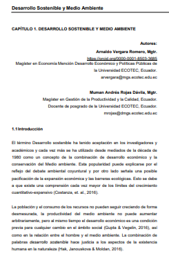 Desarrollo Sostenible y Medio Ambiente