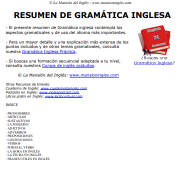 Gramática Inglesa para Principiantes