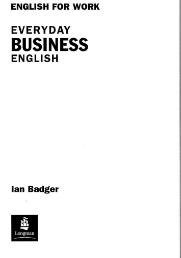 Business English / Inglés para el Trabajo