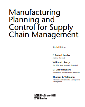 Planeación y Control de la Producción: Administración de la Cadena de Suministros (McGraw-Hill)